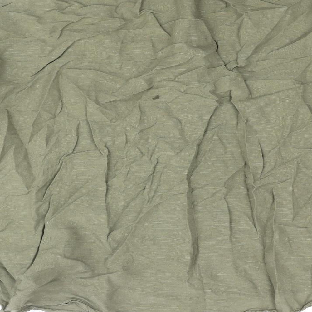 Womens UK Size L Zara Green Basic Blouse