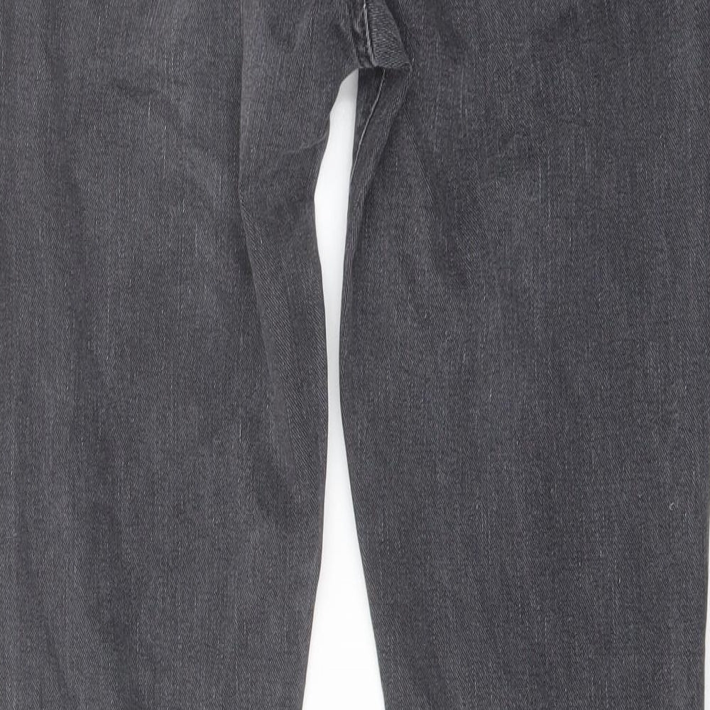 Gap Mens Grey Cotton Skinny Jeans Size 30 in L32 in Regular Button