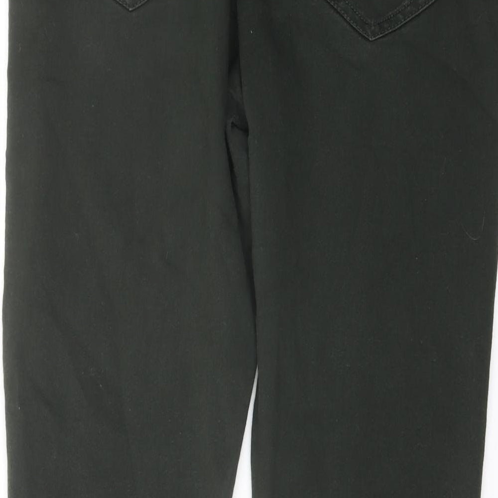 Denim & Co. Womens Green Cotton Jegging Jeans Size 16 L29 in Regular Button