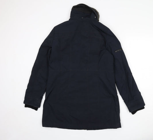 Womens UK Size 12 Gil Bret Blue Rain Coat