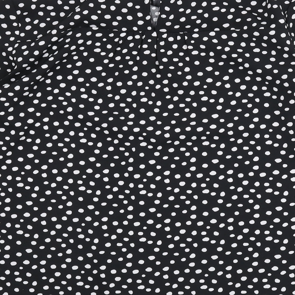Womens UK Size 10 NEXT Black Basic Blouse