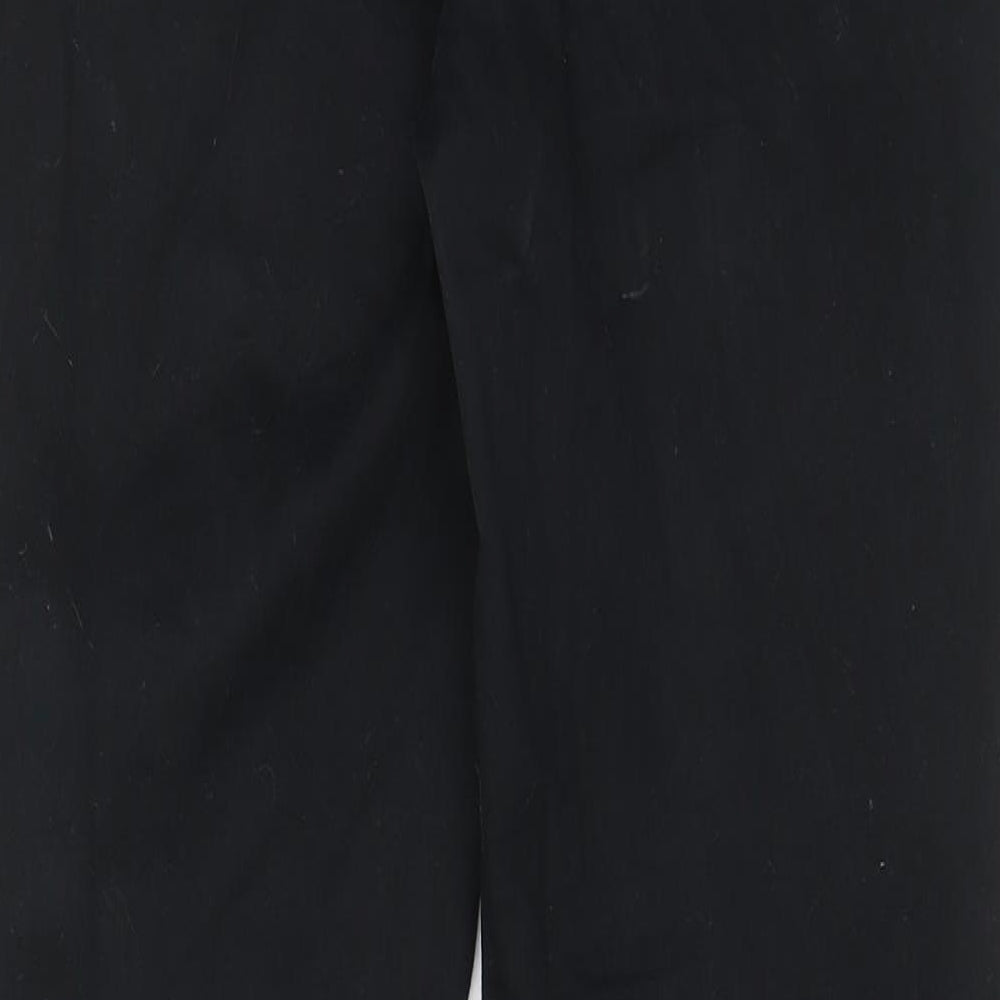Womens UK Size 28 in H&M Regular Fit Chino Black Trousers