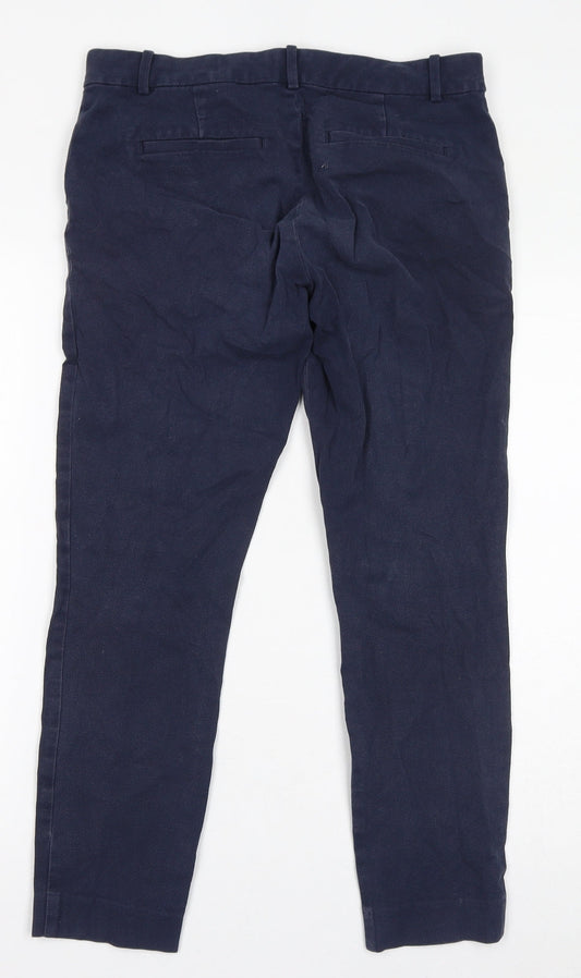Womens UK Size 8 Gap Regular Fit Chino Blue Trousers