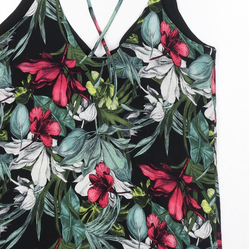 Womens UK Size 10 Dorothy Perkins Multicoloured Basic Tank