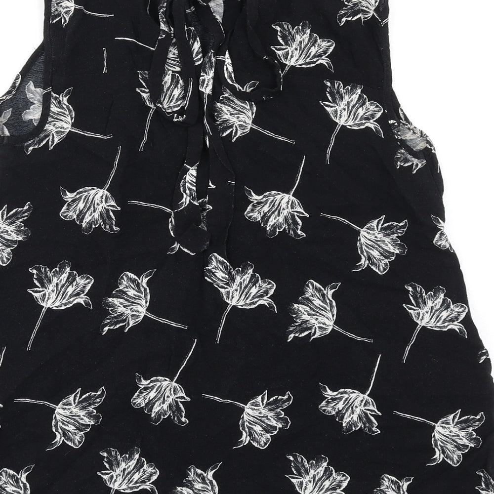 Womens UK Size 6 Warehouse Black Basic Tank