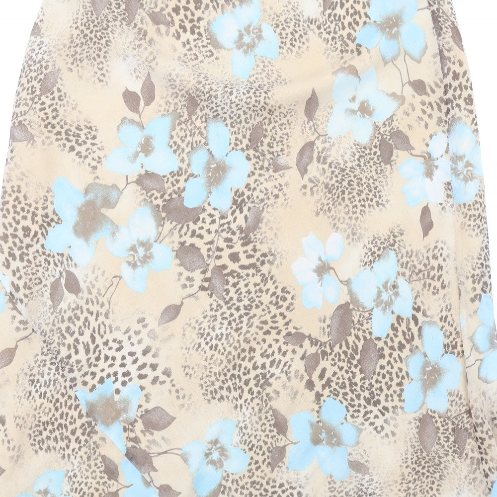 Paul Separates Womens Multicoloured Geometric Viscose A-Line Skirt Size 12