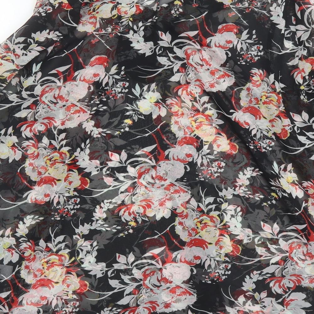 Womens UK Size 18 Evans Black Basic Blouse