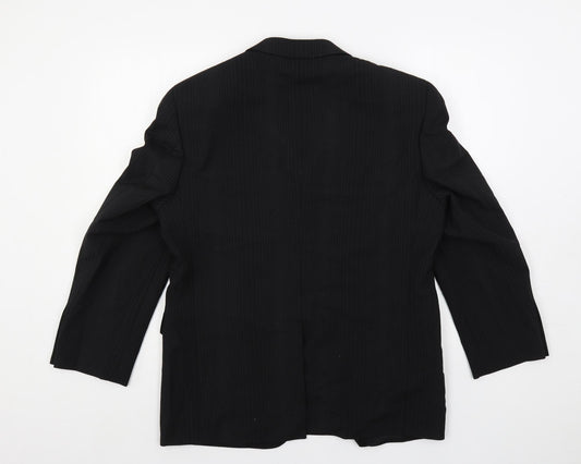 Mens UK Size 38 Tom English Regular Black Suit Jacket