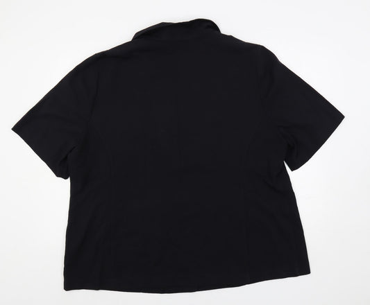 essence Womens Blue Jacket Blazer Size 24 Button