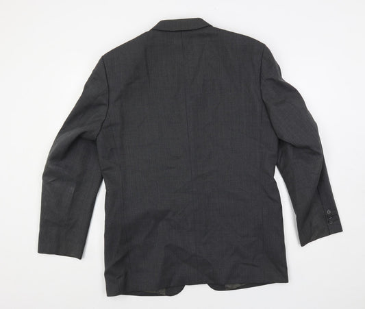 Mens UK Size 40 REMUS Regular Grey Suit Jacket