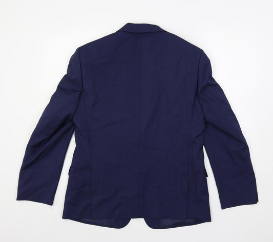 Mens UK Size 40 Marks and Spencer Regular Blue Suit Jacket