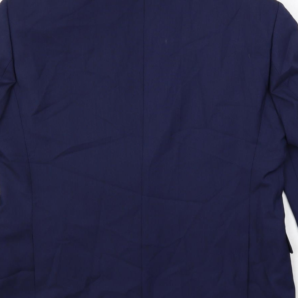 Mens UK Size 40 Marks and Spencer Regular Blue Suit Jacket