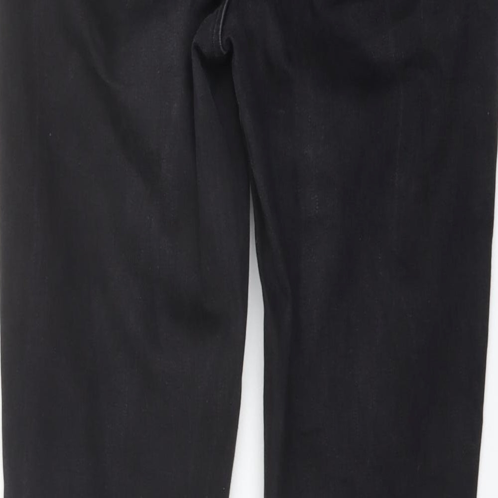 New Look Womens Black Cotton Skinny Jeans Size 8 L29 in Regular Button