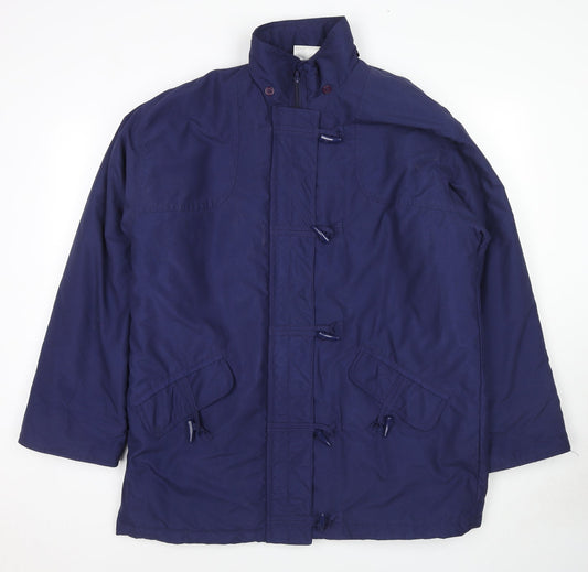 Casual Collection Womens Blue Anorak Coat Size 16 Zip