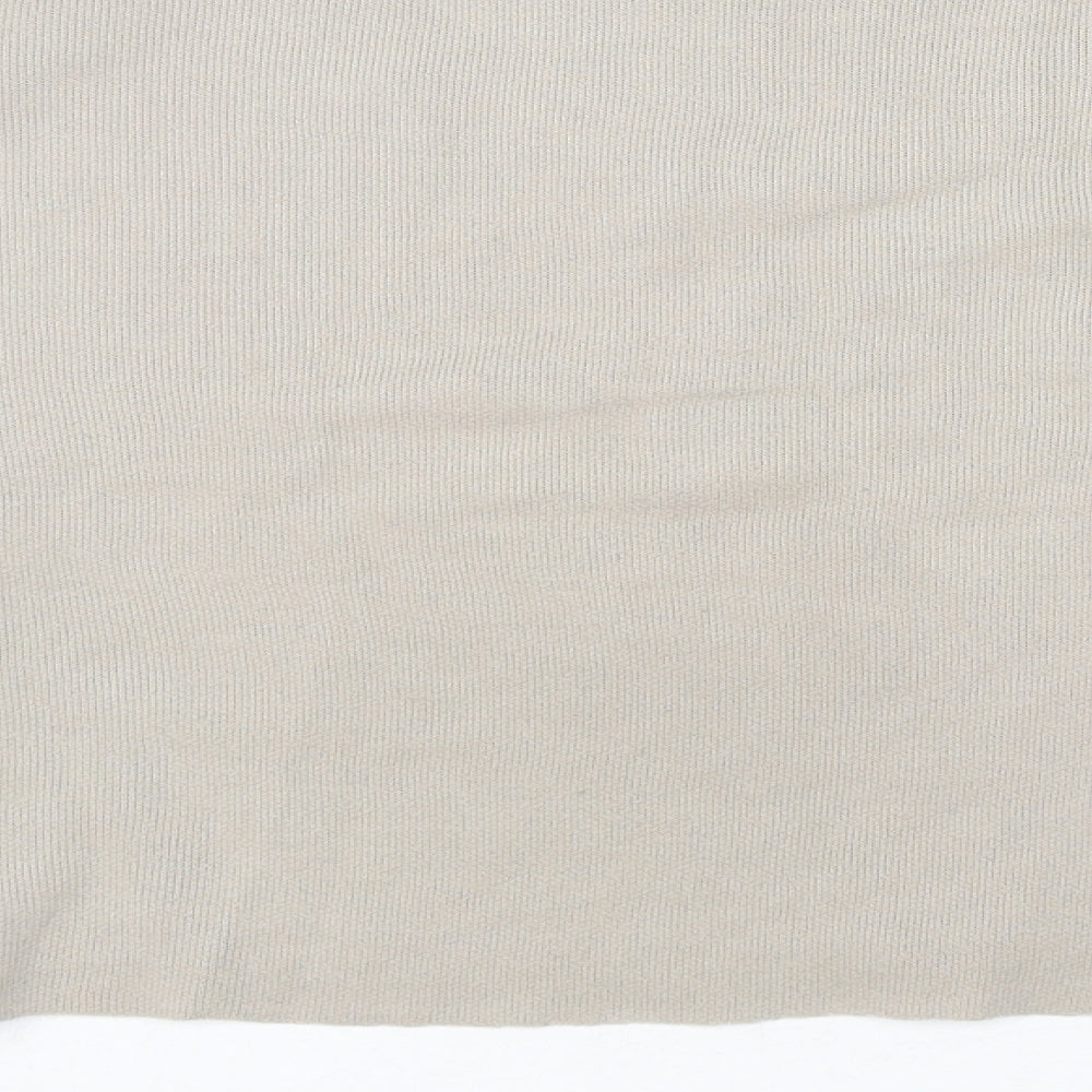 Zara Womens Beige Polyester Pullover Sweatshirt Size M Pullover