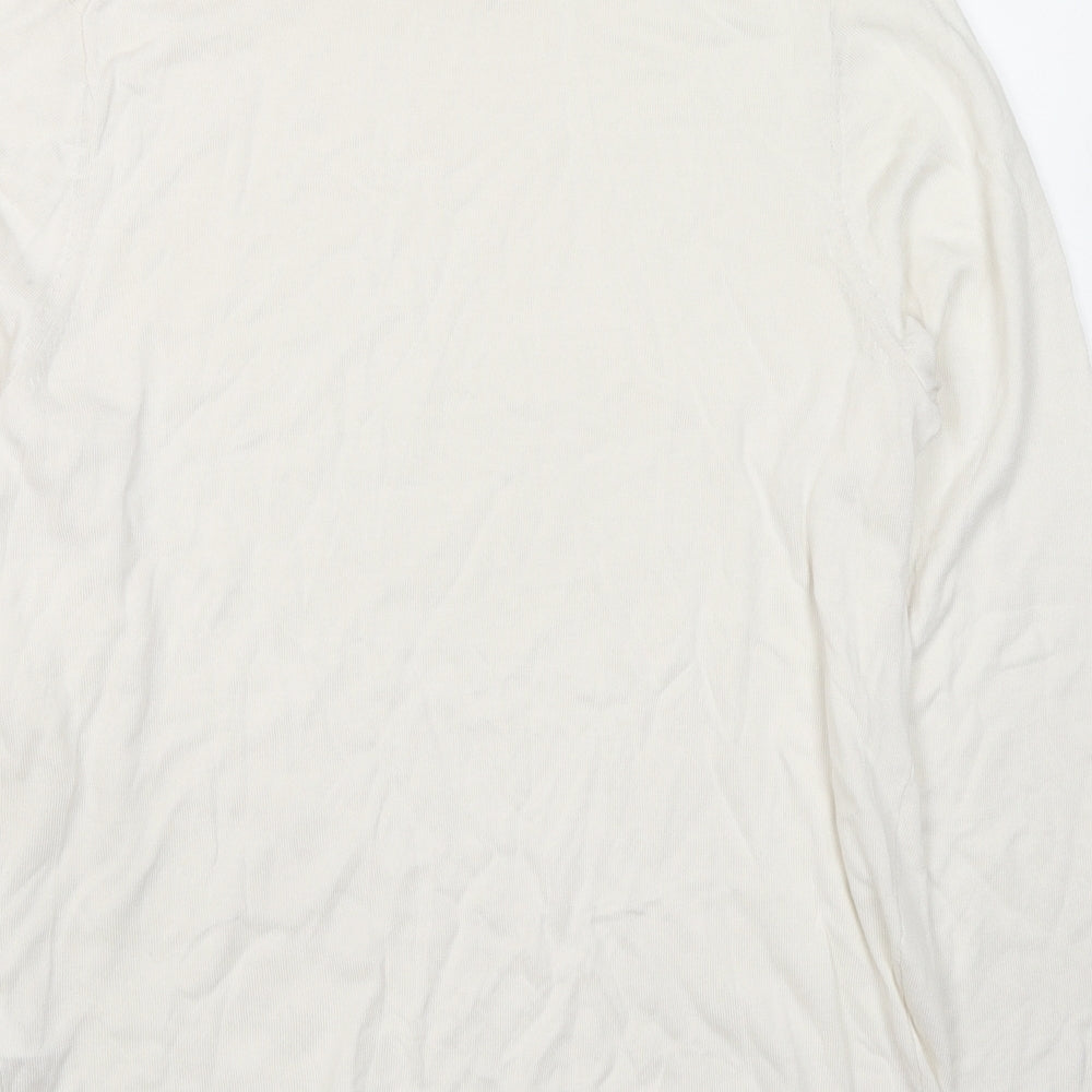 Womens UK Size 18 Marks and Spencer White Pullover Jumper