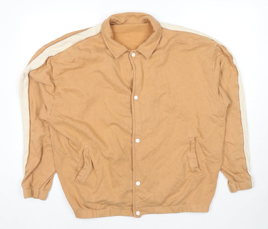 Mens UK Size L ASOS Beige Varsity Jacket