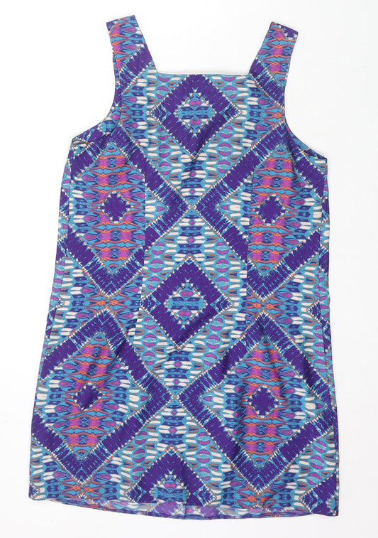 Womens UK Size 12 New Look Multicoloured Basic Tank