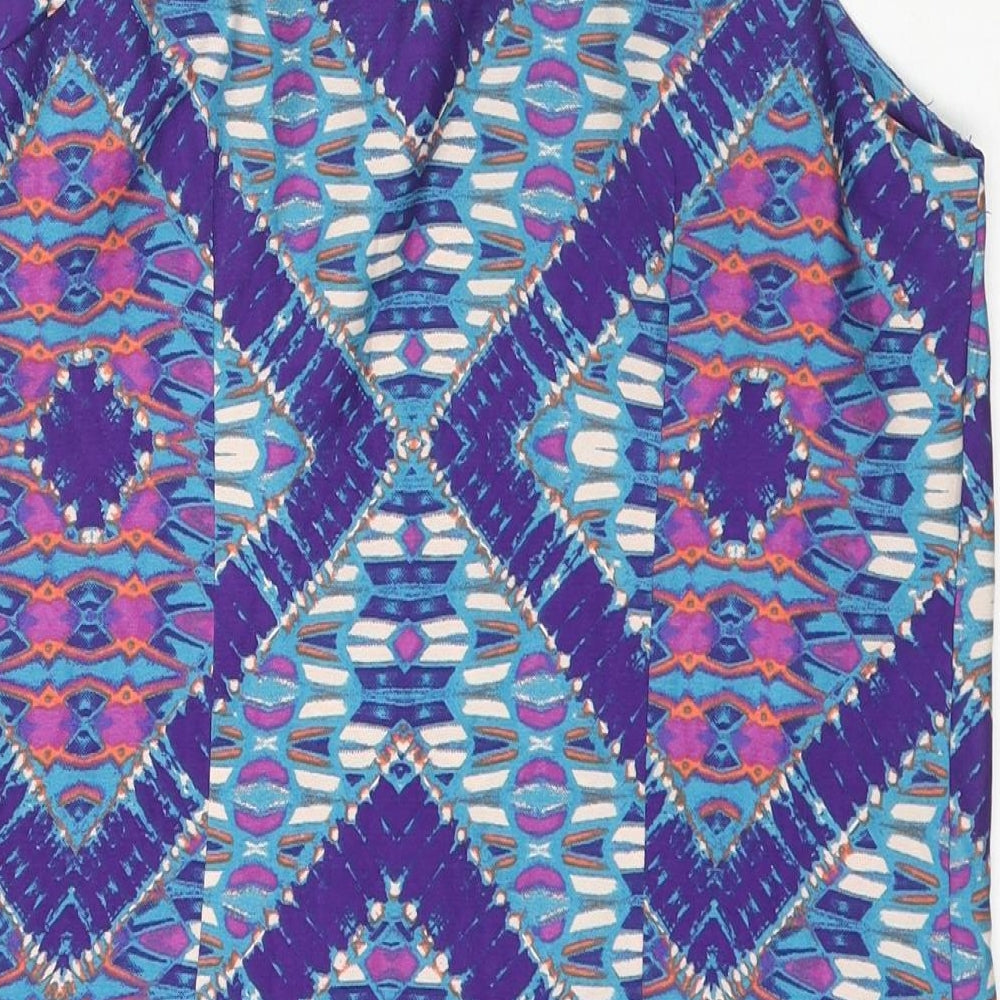 Womens UK Size 12 New Look Multicoloured Basic Tank
