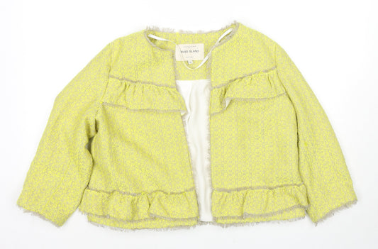 Womens UK Size 10 River Island Yellow Jacket