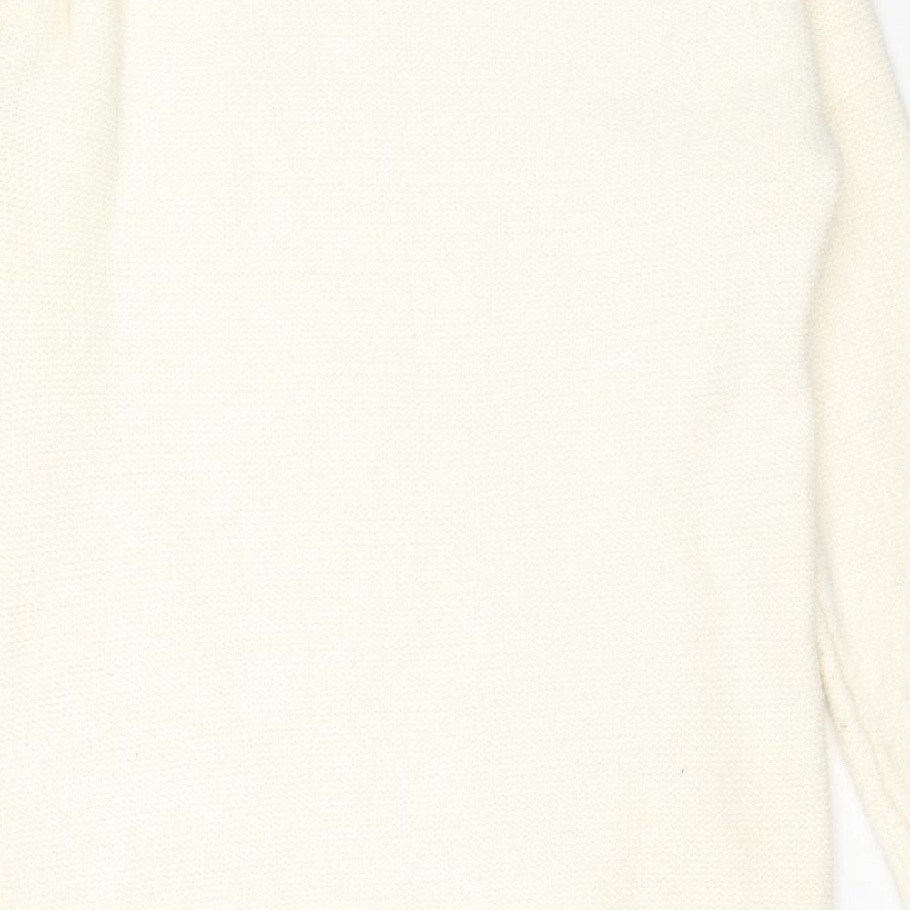Womens UK Size 8 Studio White Tunic Jumper