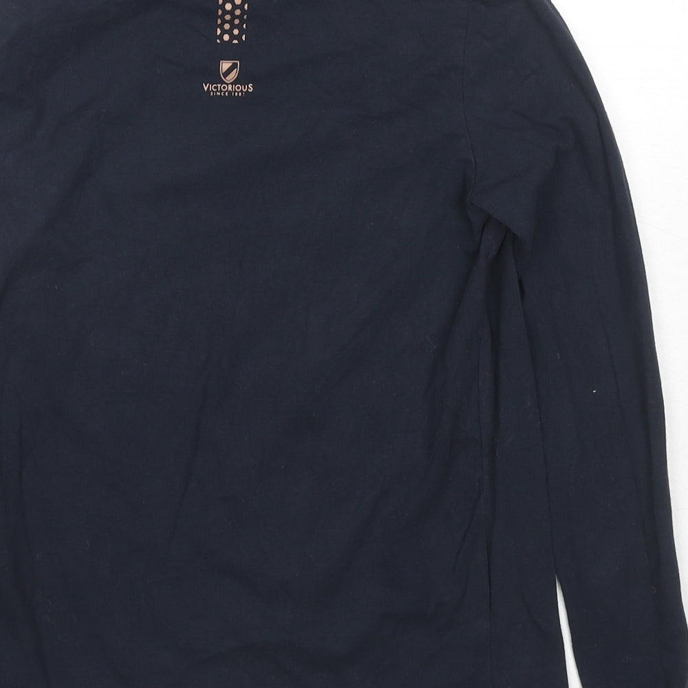 Womens UK Size 10 Slazenger Blue Basic T-Shirt