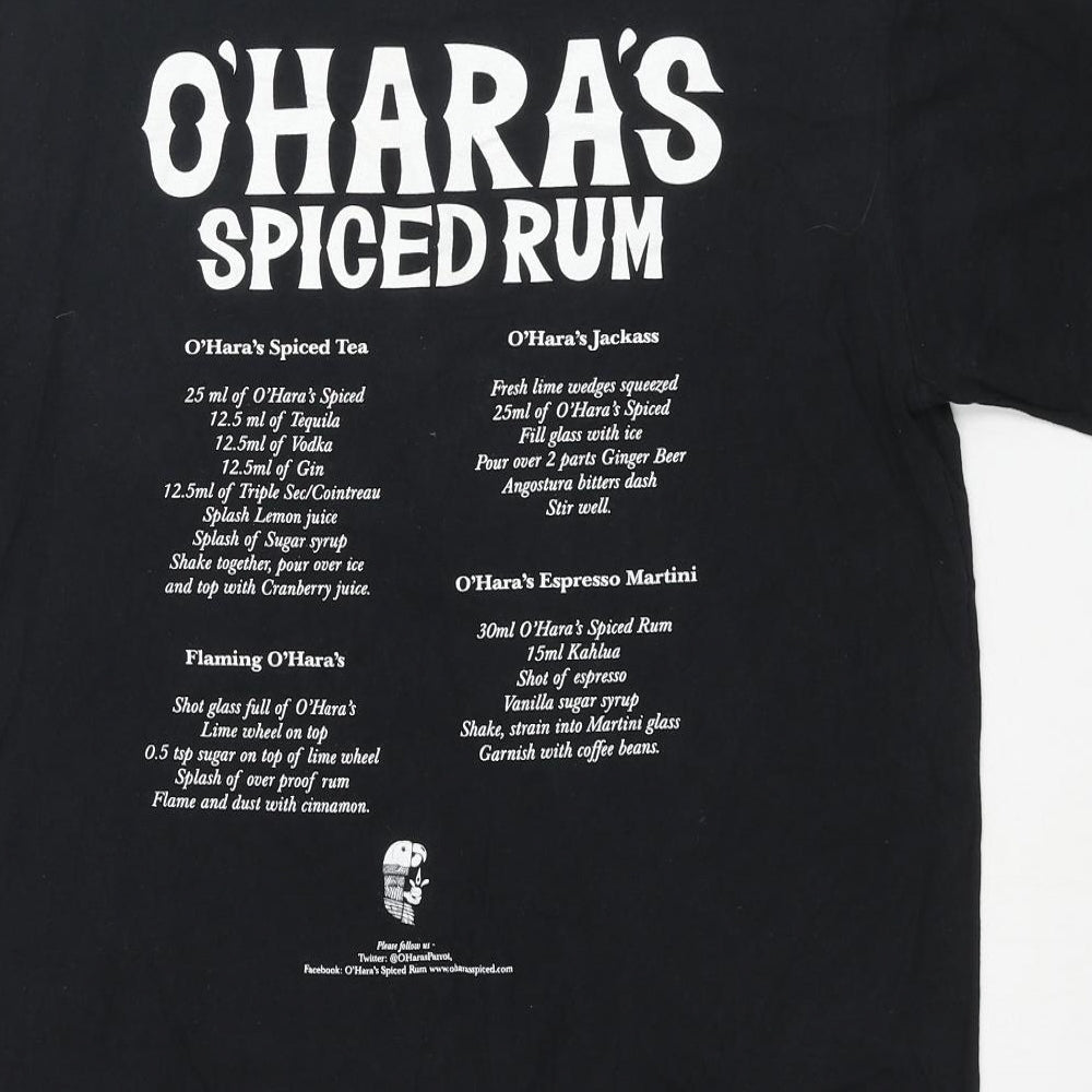 Mens UK Size L Gildan Black T-Shirt