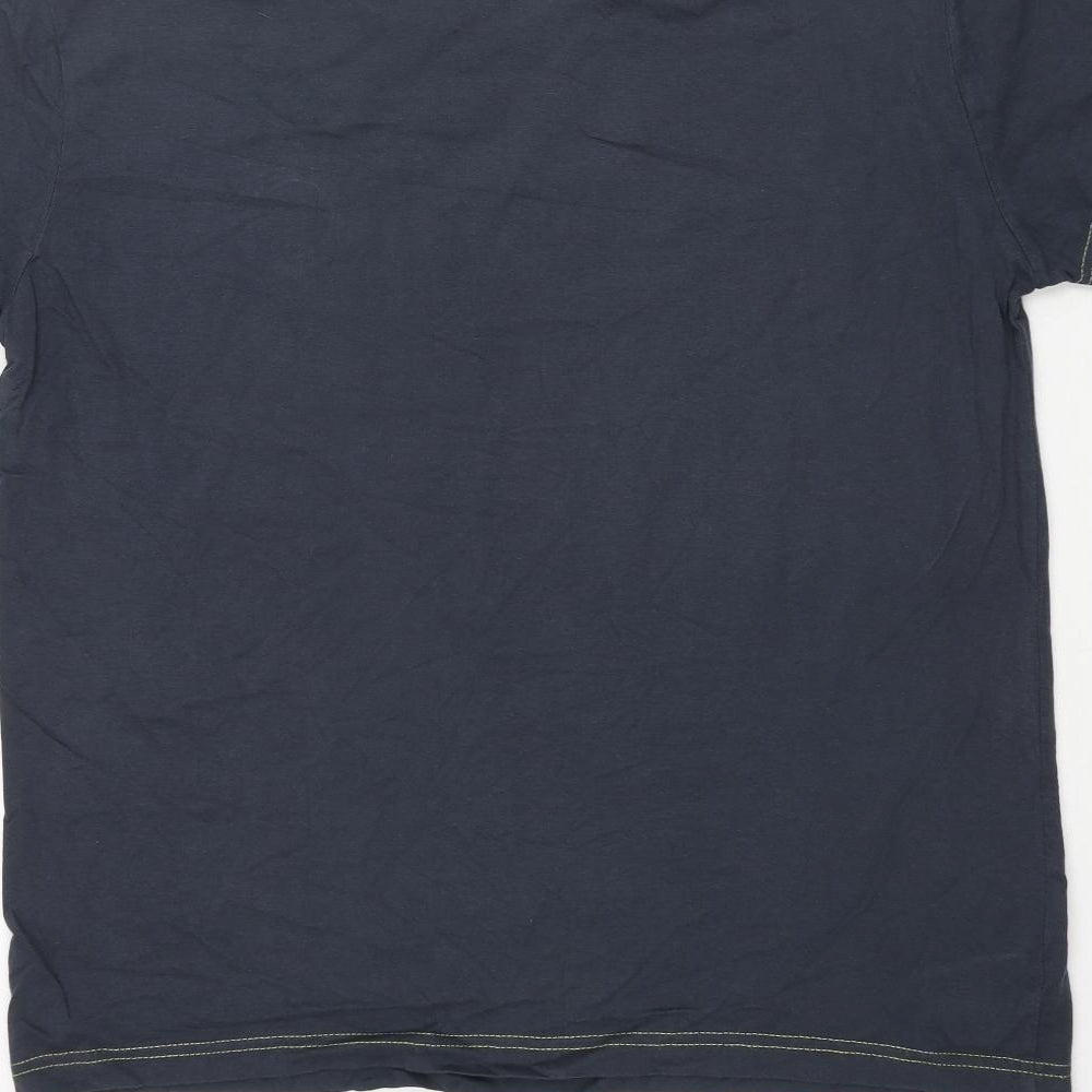 Hublot Mens Blue Cotton T-Shirt Size XL Crew Neck - Navy Dept