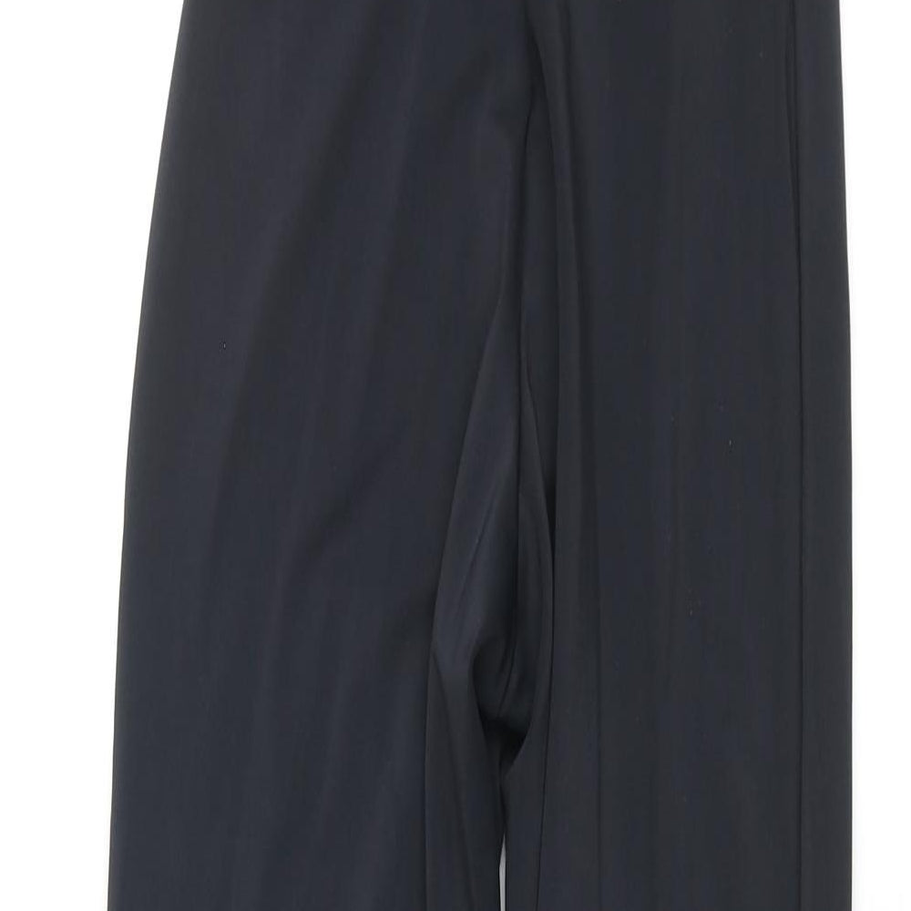 Zara Womens Black Polyester Catsuit One-Piece Size S L30 in Zip - B Buckle Cut Out Foot Stirrup