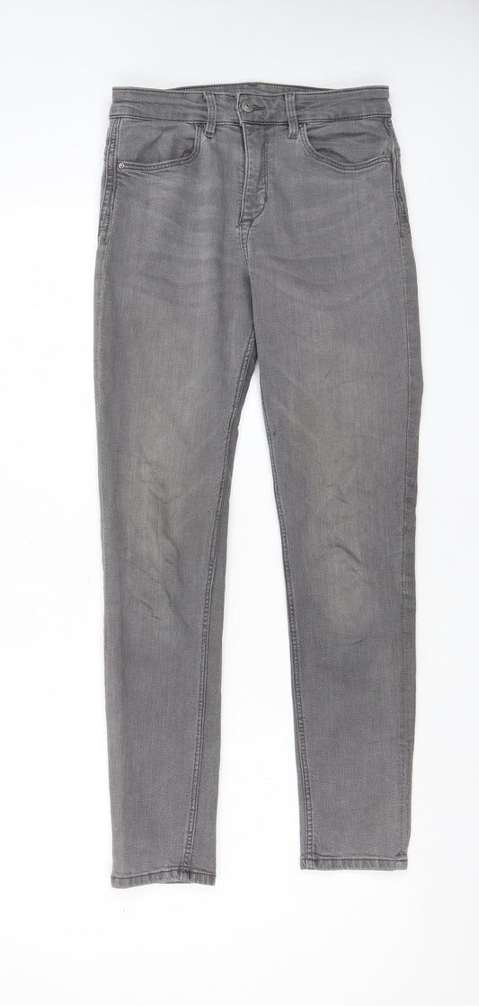 Womens UK Size 10 Divided by H&M Regular Fit Skinny Grey Jeans