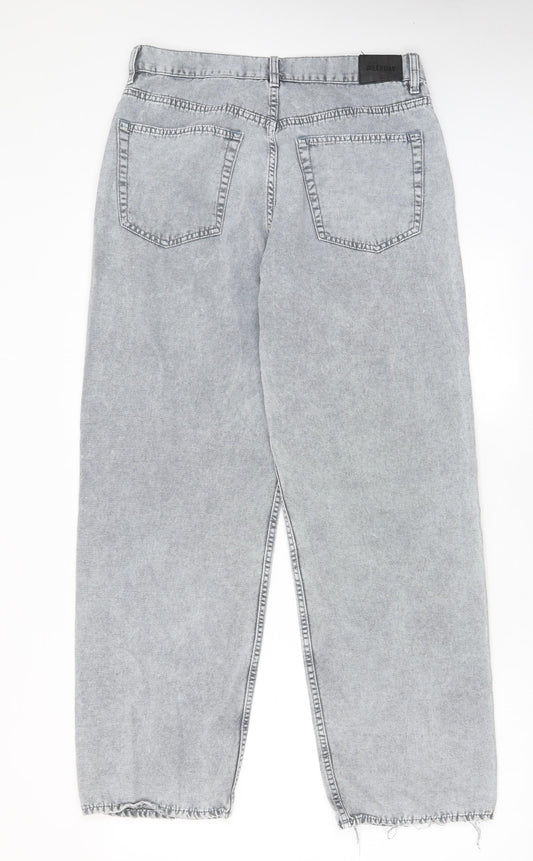Womens UK Size 32 in Weekday Regular Fit Straight Grey Jeans