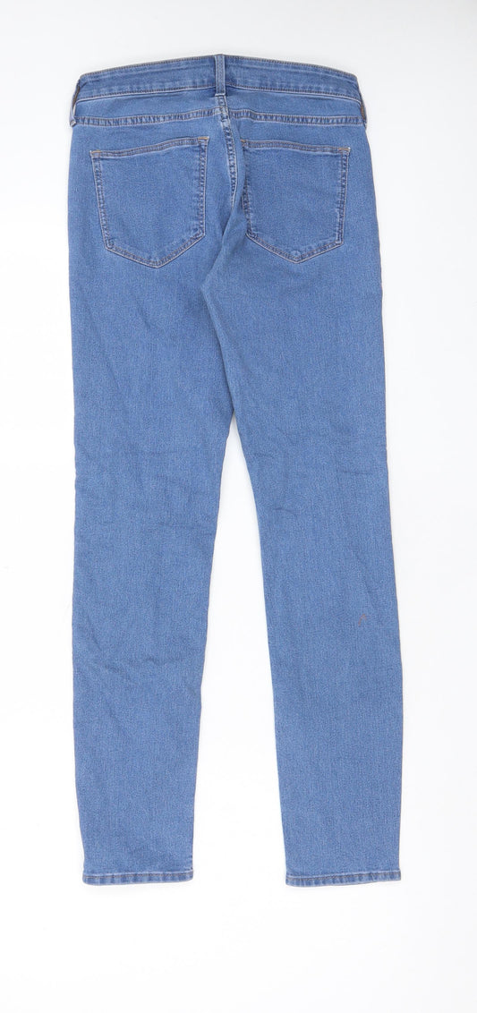 Womens UK Size 27 in H&M Regular Fit Skinny Blue Jeans