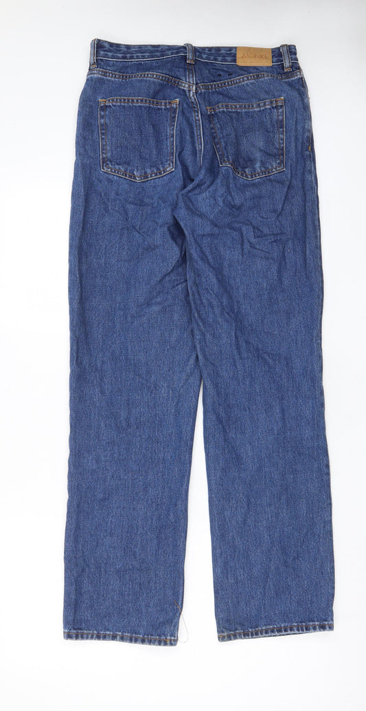 H&M Mens Blue Cotton Straight Jeans Size 28 in L31 in Regular Zip - Pockets, Belt Loops