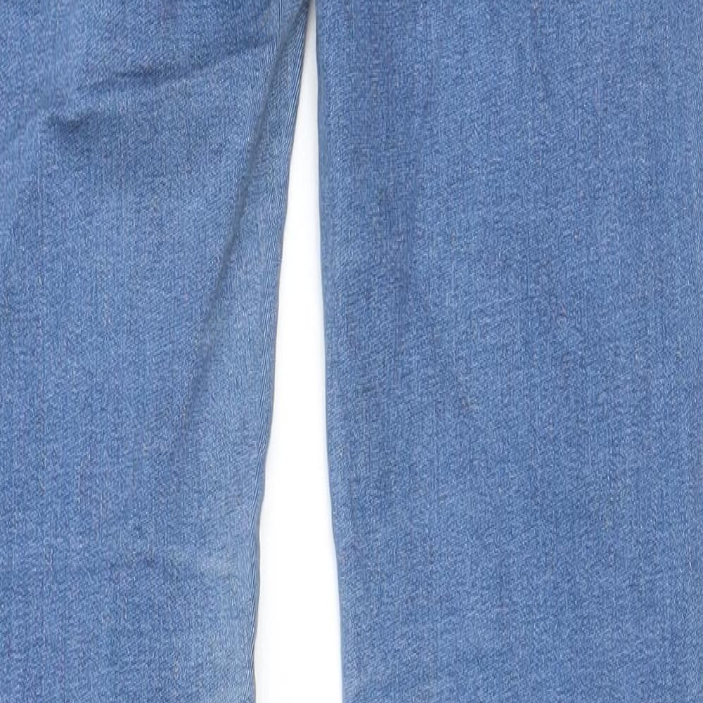 Levi's Womens Blue Cotton Skinny Jeans Size 23 in L28 in Regular Zip - Pockets, Logo