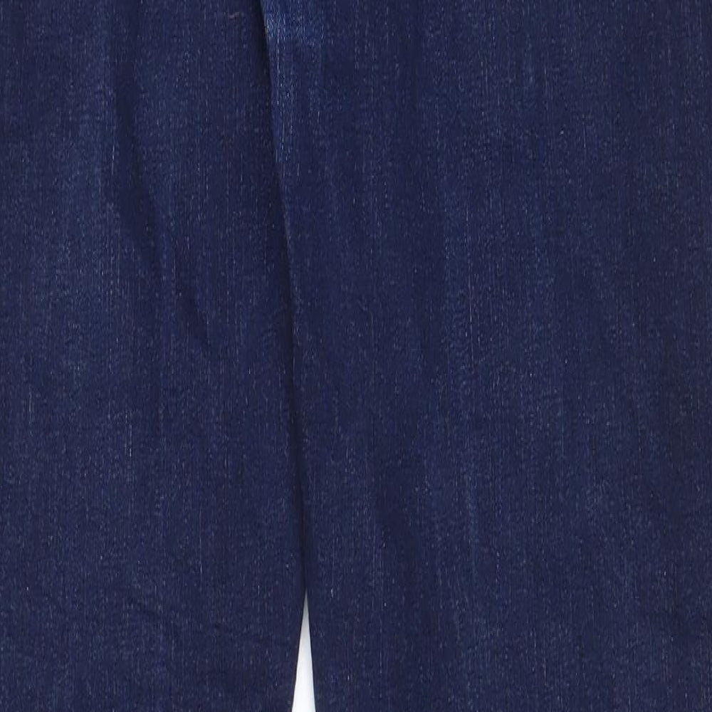 Enzo Mens Blue Cotton Straight Jeans Size 36 in L33 in Regular Button - Pockets, Belt Loops