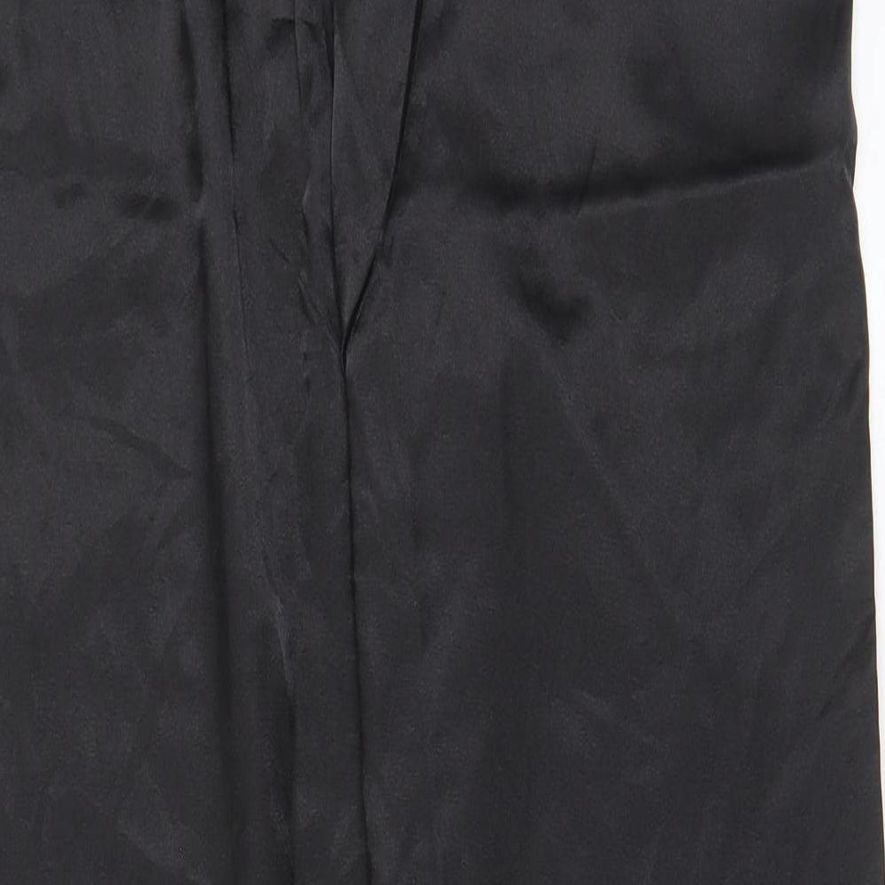Womens UK Size L ASOS Regular Fit Black Trousers