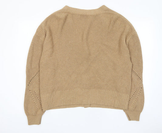 Womens UK Size XL Marks and Spencer Brown Cardigan Jumper