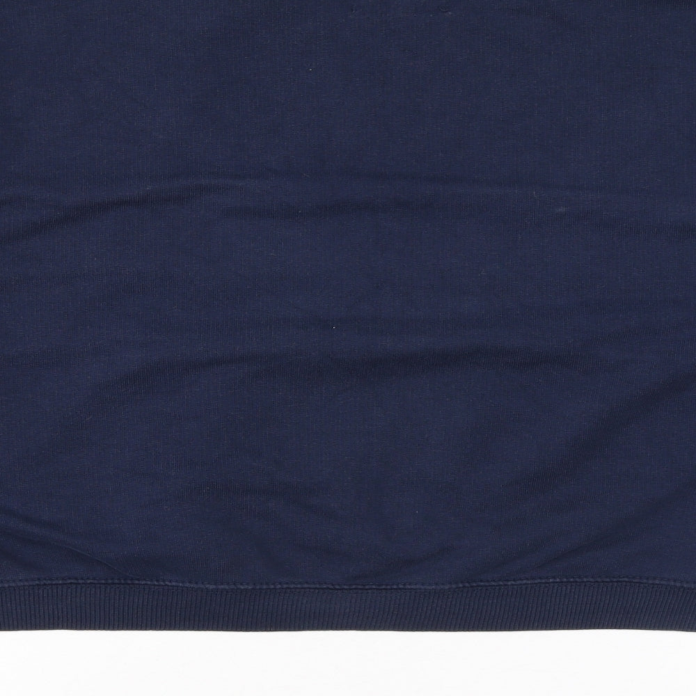 Womens UK Size S Pull&Bear Blue Pullover Sweatshirt