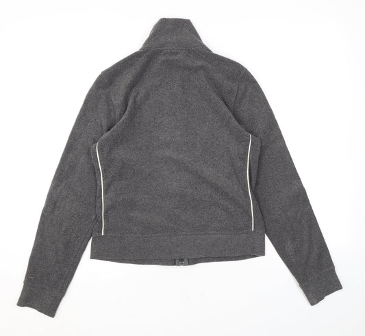Gap Womens Grey Polyester Full Zip Sweatshirt Size S Zip