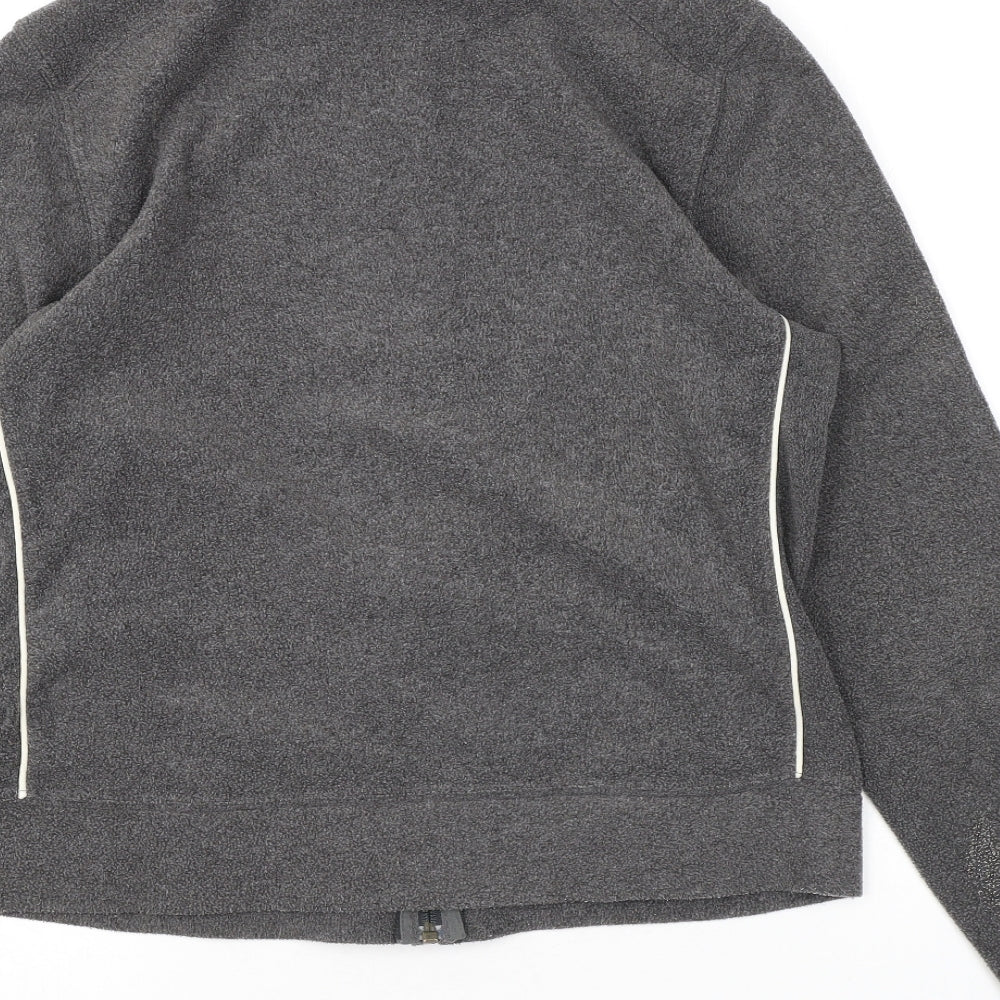 Gap Womens Grey Polyester Full Zip Sweatshirt Size S Zip
