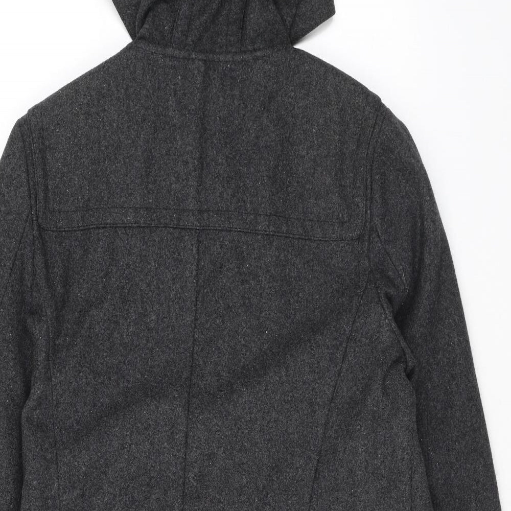 Womens UK Size 10 Topshop Grey Overcoat