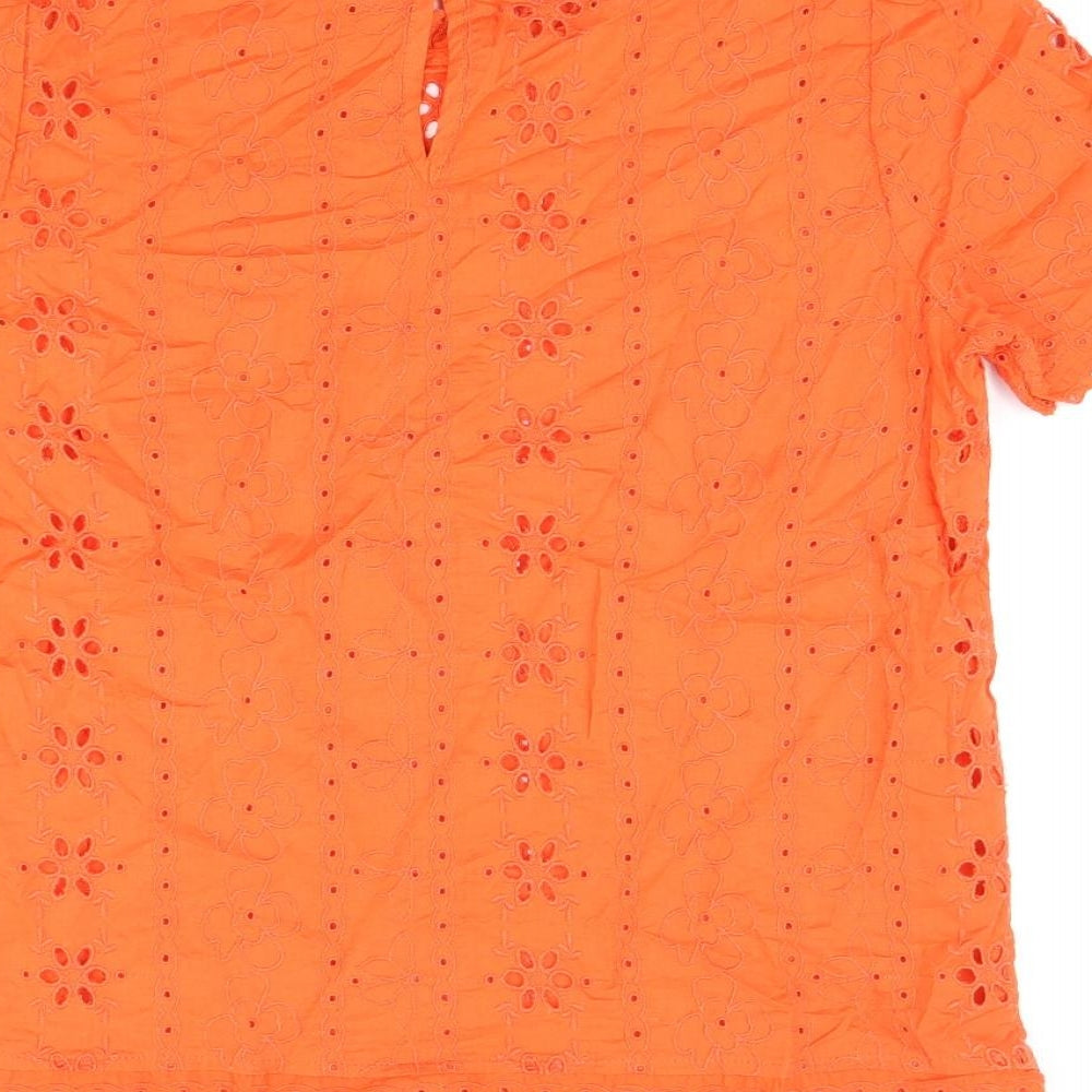 Womens UK Size 8 Marks and Spencer Red Basic T-Shirt