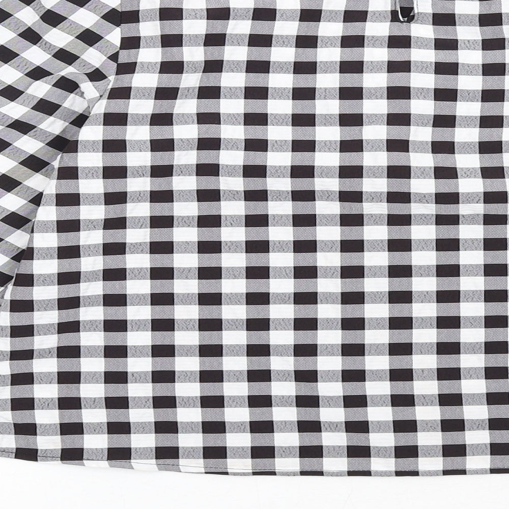 Womens UK Size 2XS H&M Black Basic Blouse