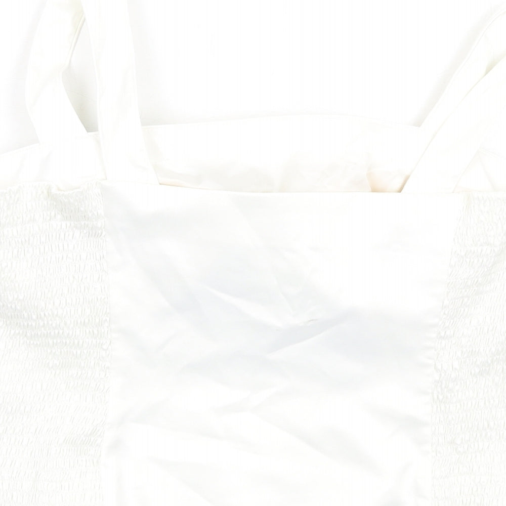 Womens UK Size 14 Libra Ivory Basic T-Shirt