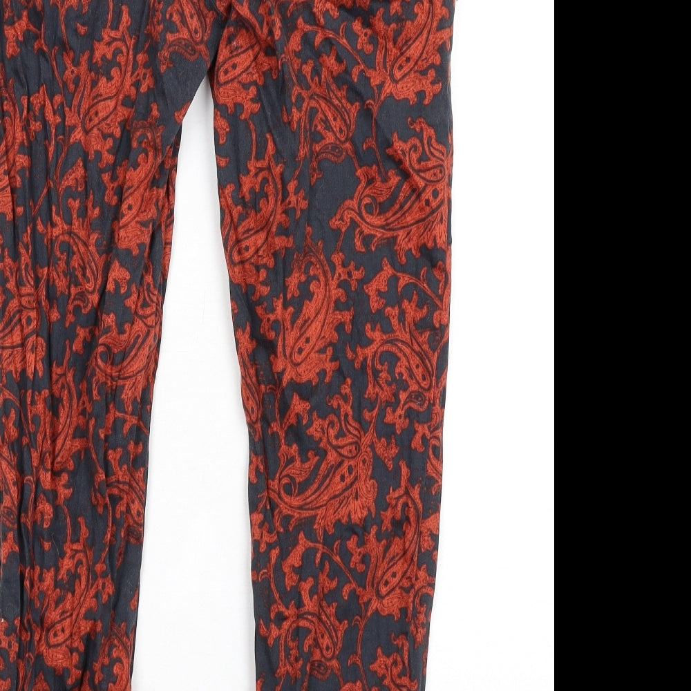 Womens UK Size 8 H&M Regular Fit Dress Pants Orange Trousers