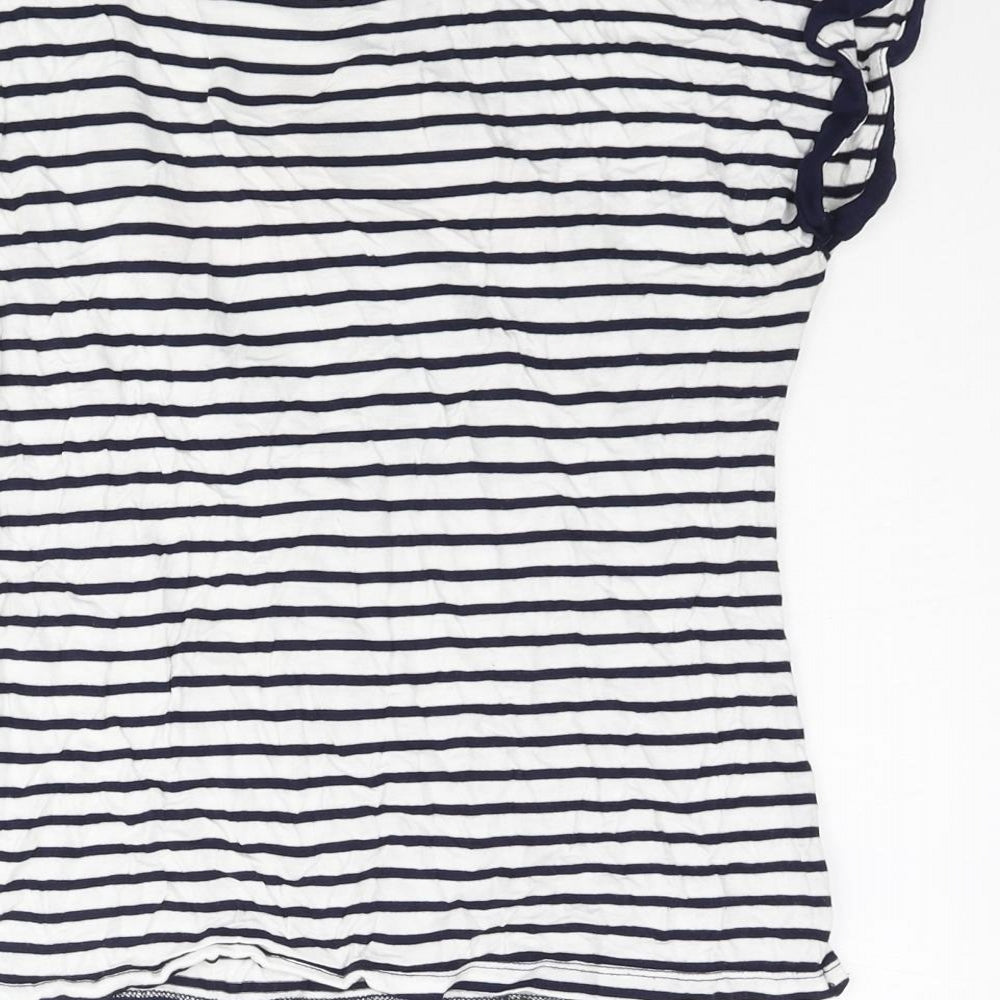 Womens UK Size XS Oasis Blue Basic T-Shirt