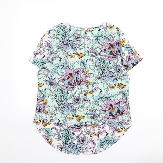 Womens UK Size 10 Marks and Spencer Multicoloured Basic Blouse