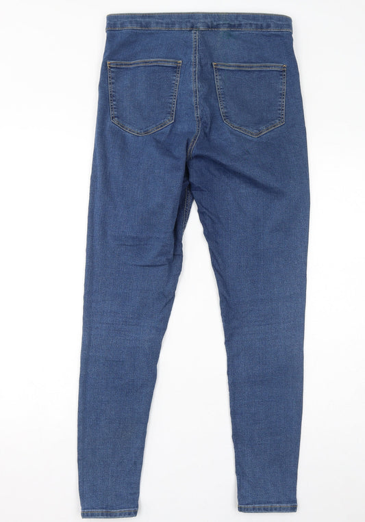 Topshop Womens Blue Cotton Jegging Jeans Size 33 in L32 in Regular Zip