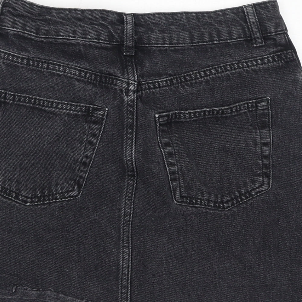 Womens UK Size 8 Topshop A-Line Denim Skirt
