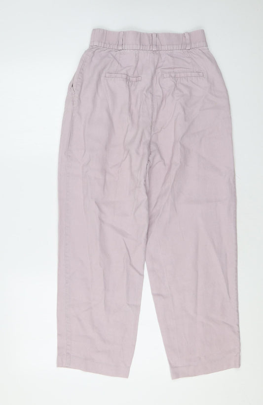 Womens UK Size 8 H&M Regular Fit Purple Trousers